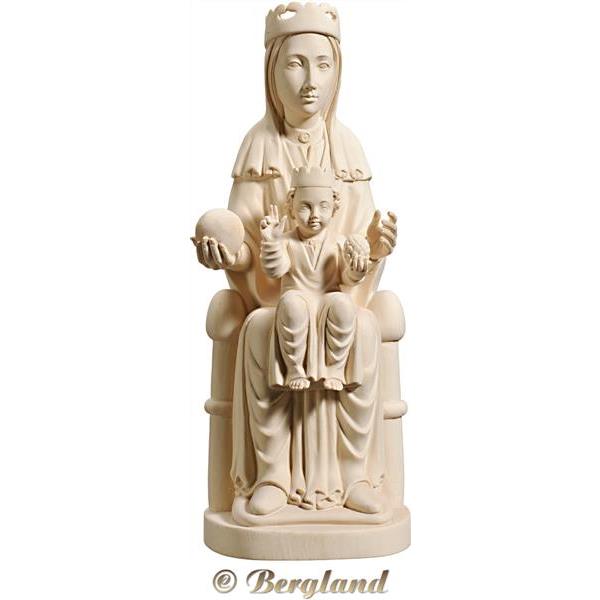 Madonna romanisch sitzend mit Kind - natur