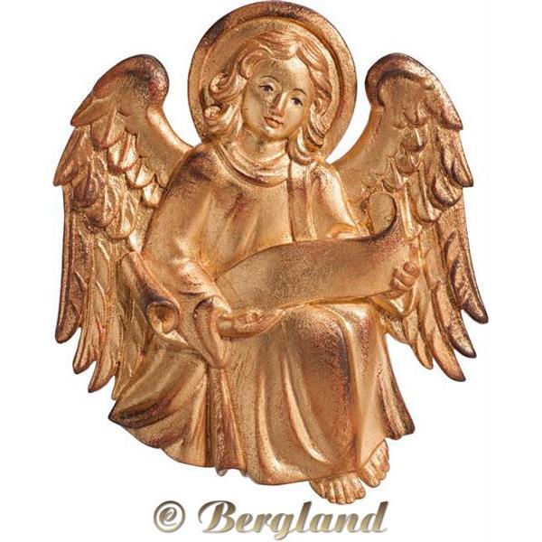 Symbol Hl. Matthäus Evangelist (Engel) - Echtgold auf Antik